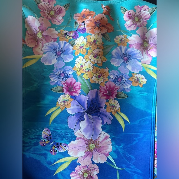 Johnny Was Neoprene Floral One-Piece Swimsuit, Women’s Small - Picture 9 of 16